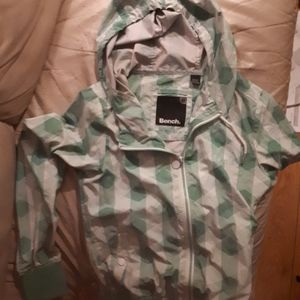 Green checked bench jacket